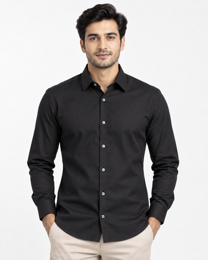 Plain Black Shirt