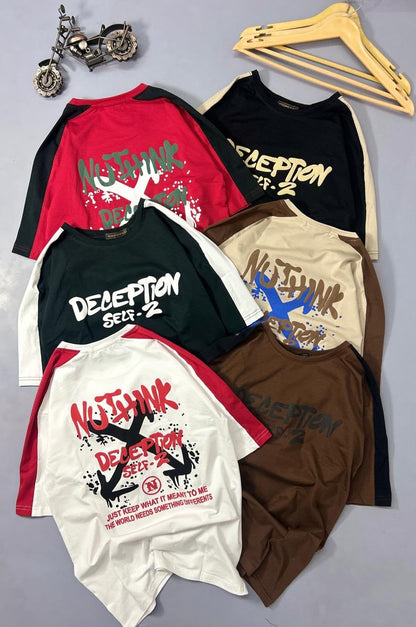 Down Shoulder T-Shirts